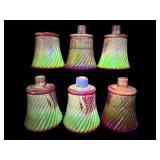 SET OF 6 BORON NITRIDE RUBY CANDLE VOTIVES