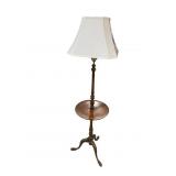 SOLID MAHOGANY TABLE FLOOR LAMP