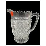 EAPG CLEAR HOBNAIL PITCHER
