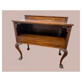 MAHOGANY CHIPPENDALE 2 TIER SERVER
