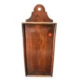 ANTIQUE DOVETAIL ELM CANDLE BOX