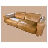 LIKE NEW KUKA BROWN LEATHER ELECTRIC RECLINING