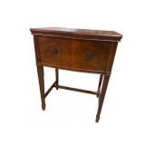WALNUT CASED MONTGOMERY WARD SEWING MACHINE