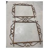 2 IRON MIRROR FRAMES