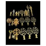 LOT OF 22 LAMP FINIALS