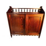 HANGING ASH AND OAK 2 DOOR CABINET