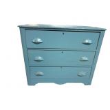 PAINT DECORATED VICTORIAN COTTAGE CHEST