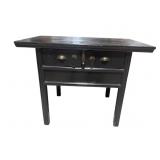 ANTIQUE ORIENTAL PAINT DISTRESSED SERVER