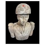 LARGE WOOD CARVED BUST