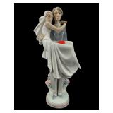 LARGE LLADRO OVER THE THRESHOLD BRIDE AND GROOM