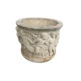 CHERUB ROUND CONCRETE PLANTER