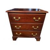 SOLID MAHOGANY 3 DRAWER SMALL CHEST