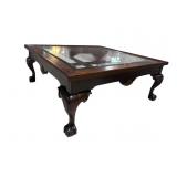 SOLID MAHOGANY CHIPPENDALE COCKTAIL TABLE