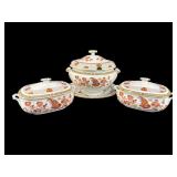 4 PC OF WEDGWOOD 'GOLDEN COCKEREL' SERVING BOWLS