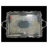 LARGE WILCOX AMERICAN ROSE SILVERPLATE SERVING