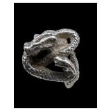 STERLING SILVER VINTAGE DRAGON RING