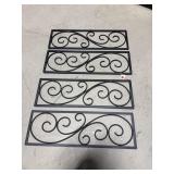 LOT OF 4 IRON WINDOW GUARDS