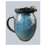 BOLIDC CIRCA 2000 POTTERY PITCHER WITH LID