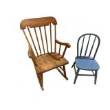 LOT OF 2 CHILDS CHAIRS