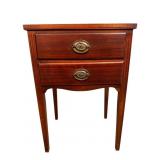 MAHOGANY 2 DRAWER STAND