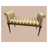 LOUIS XV STYLE HIGH BACK HIGH ARMED BENCH