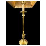 SOLID BRASS CANDLESTICK LAMP