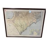 MAP OF NORTH & SOUTH CAROLINA INDIAN FRONTIERS