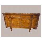 ITALIAN SIGNED RHO D'EPOCA INLAID BURLED SIDEBOARD