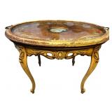 AS IS TRAY TOP DECORATED TABLE
