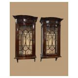 2 HANGING ENGLISH EDWARDIAN CURIOS
