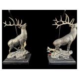 PR OF JOHN RICHARD STAG LAMPS