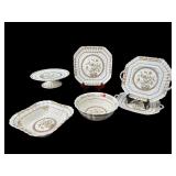SET OF 6 COPELAND SPODE BUTTERCUP SERVING PIECES