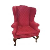 HIGH QUALITY QUEEN ANNE WINGBACK CHAIR