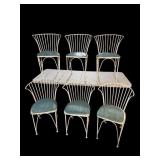 6 IRON MCM CHAIRS