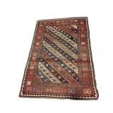 4'7 X 3'2 ANTIQUE HANDMADE RUG