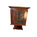 CHERRY HANGING 1 DOOR CORNER CABINET