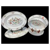 9 PCS ROYAL DOULTON KINGWOOD FINE CHINA SERVING