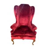 WALKER FURNITURE QUEEN ANNE WINGBACK CHAIR