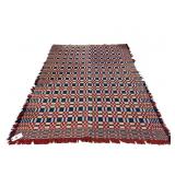 84x68 IN ANTIQUE HANDMADE COVERLET