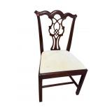 CRAFTIQUE SOLID MAHOGANY CHIPPENDALE SIDE CHAIR