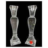 PR OF CRYSTAL TOWLE CANDLESTICKS