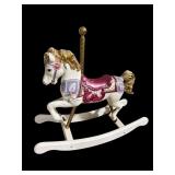 ALL WOOD AND BRASS ROCKING HORSE