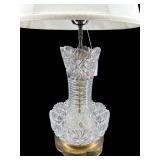 CUT GLASS LAMP