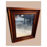 WALNUT MODERN DESIGN SHADOWBOX MIRROR