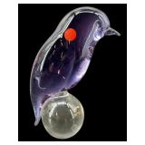 LARGE OGGETTI ITALIAN BIRD ART GLASS SCULPTURE;