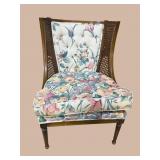 CANED WINGBACK BARREL CHAIR