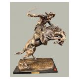REMINGTON BRONZE BRONCO BUSTER SCULPTURE