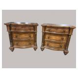 2 FINE FURNITURE DESIGN OVERSIZED 3 DRAWER CHESTS