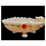 CAMBRIDGE GLASS CROWN TUSCAN NAUTILUS SEASHELL