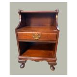 SOLID MAHOGANY JOHN WANAMAKER 1 DRAWER NIGHTSTAND
